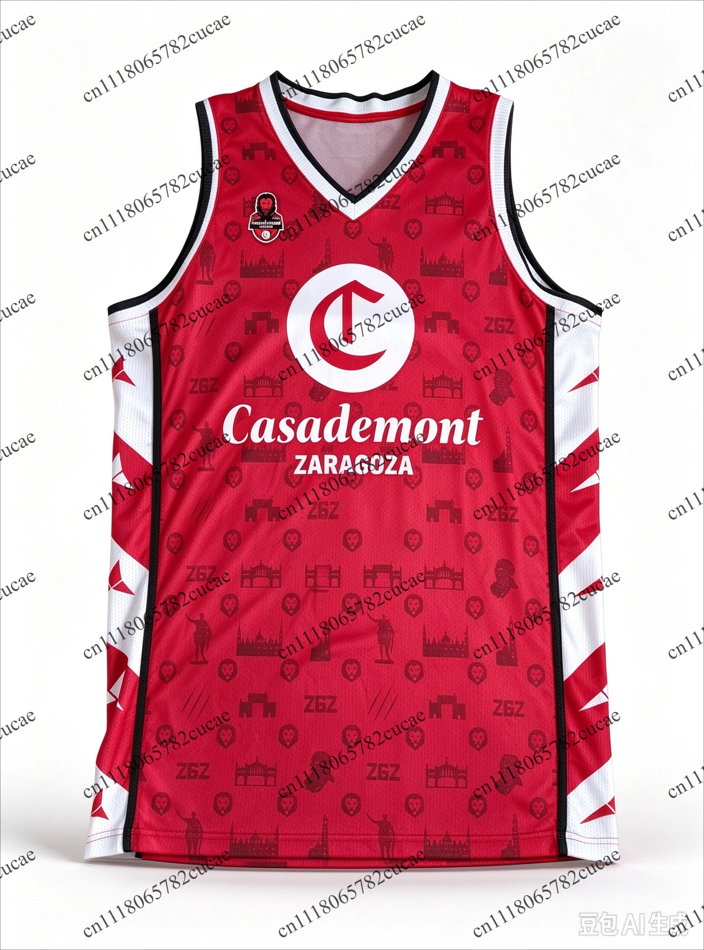 2026 New Hot Zaragoza Basketball Suit, Quick Drying Breathable Sleeveless Shirt, Family Parent-child Outfit