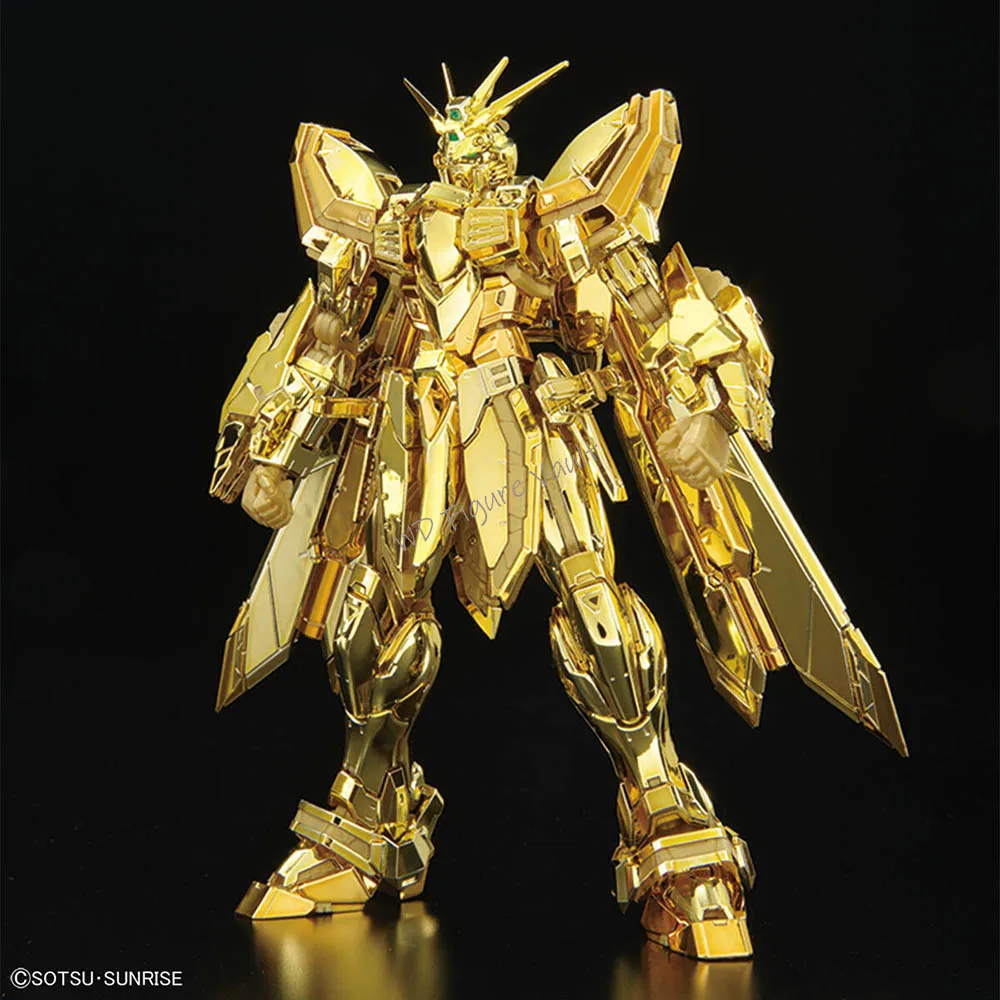 Bandai Original RG 1/144 THE GUNDAM BASE LIMITED BK-0 UNICORN GUNOAM (GOLD COATING) Anime Action Figure Assembly Model Toys Gift