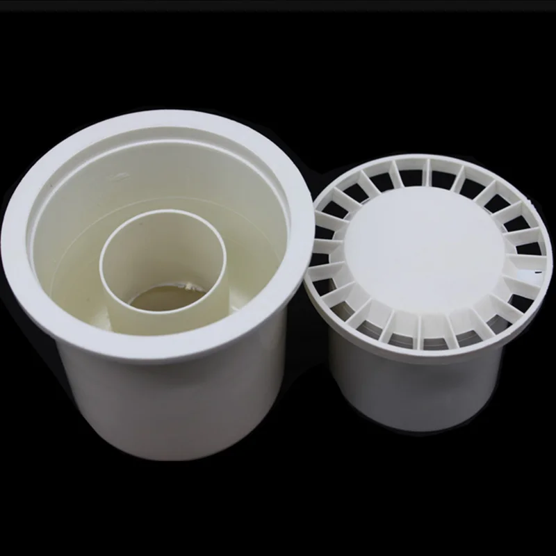 PVC Deodorant Floor drain Downspout Strainer filter hair catcher for Washing machine Balcony Kitchen Bathroom sewer pipe fitting