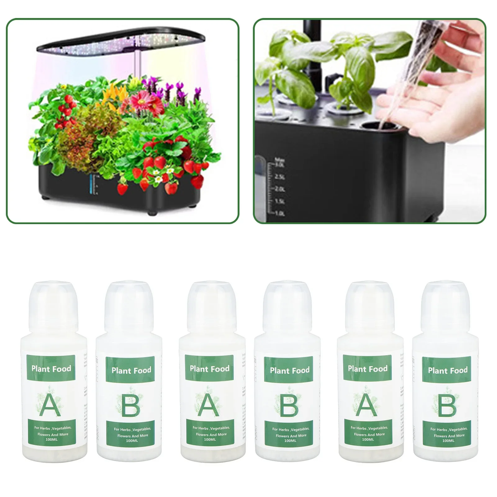 Planta hidropónica, planta alimentadora, cultivo de nutrientes hidropónicos, planta de interior, comida para verduras, frutas, plantas de interior