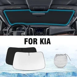 Car Sunshade Front Windshield Block Heat Sun Shade Foldable Sun Visor Protector For kIa Soul K5 Sportage Sorento