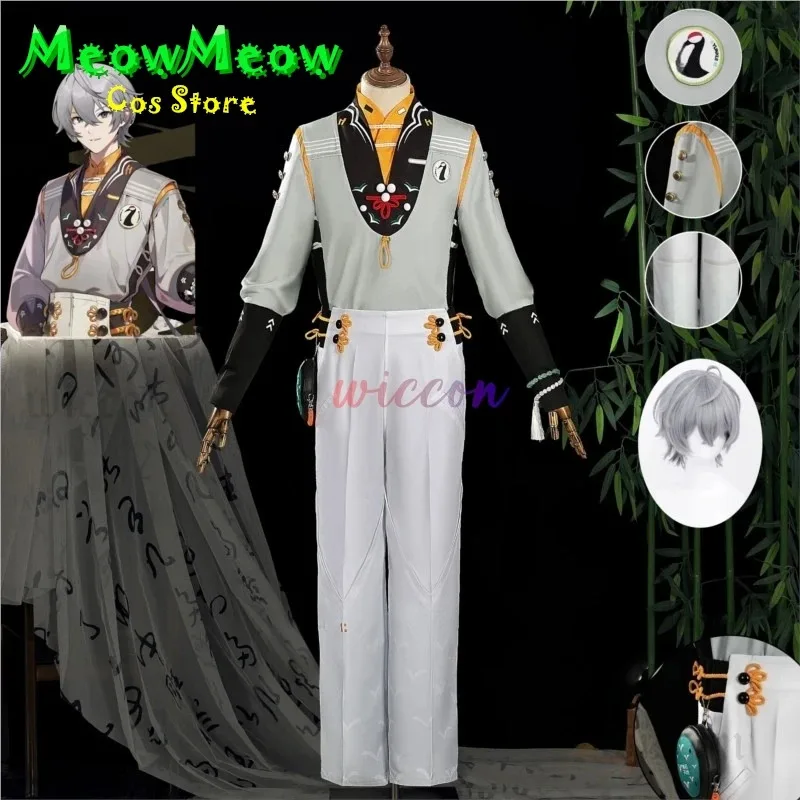 

Wise Zenless Zone Zero Soaring Crane Wise Косплей Костюм Парик Новая Униформа Кожи Фестиваль Паэтонов Хэллоуин Вечеринка для Мужчин Реквизит