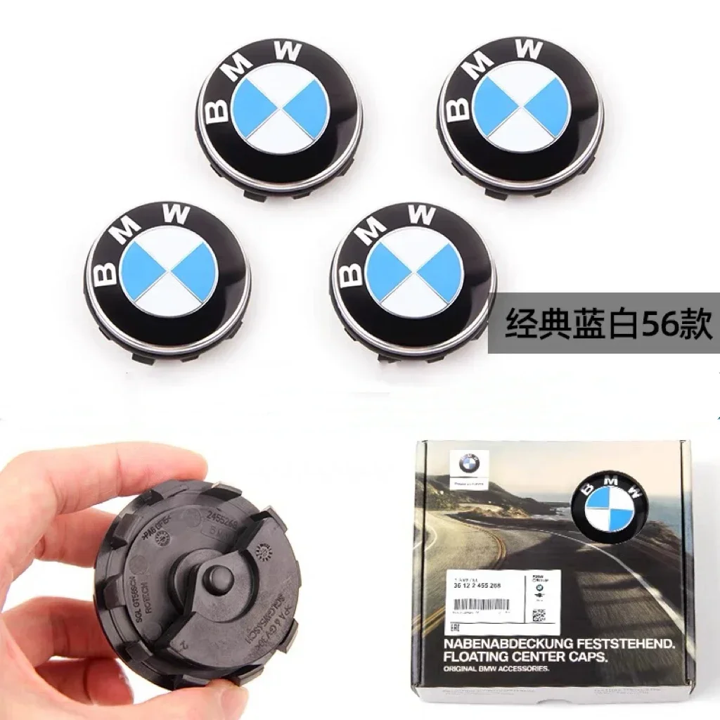 BMW G11 G12 G30 G31 G32 G38 G01 G08 G02 G05 F45 F46 F52 F48 F49 F39 F90 4pcs 56 68mm Floating Wheel Center Caps Auto Accessories