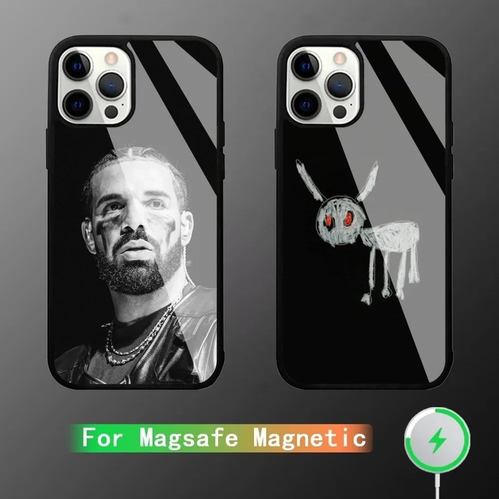 Rapper D-Drake Phone Case For Magesafe Magnetic Wireless Charge Case For iPhone 11,12,13,14,15,Pro Max Plus Mini