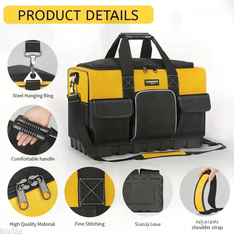 quare Electrician Special Tool Kit for Storage Classification Hand-held Crossbody Hardware Tool Bag Multi-functional Tool Pouc