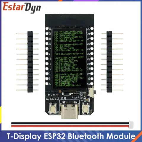 T-Display ESP32 WiFi And Bluetooth-Compatible Module Development Board 1.14 Inch LCD Control Board for Arduino