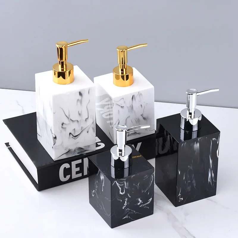 

Lotion Bottle Ink Textured Resin Split Bottle Pressing Shampoo Shower Gel Bottle soap dispenser bathroom accessories