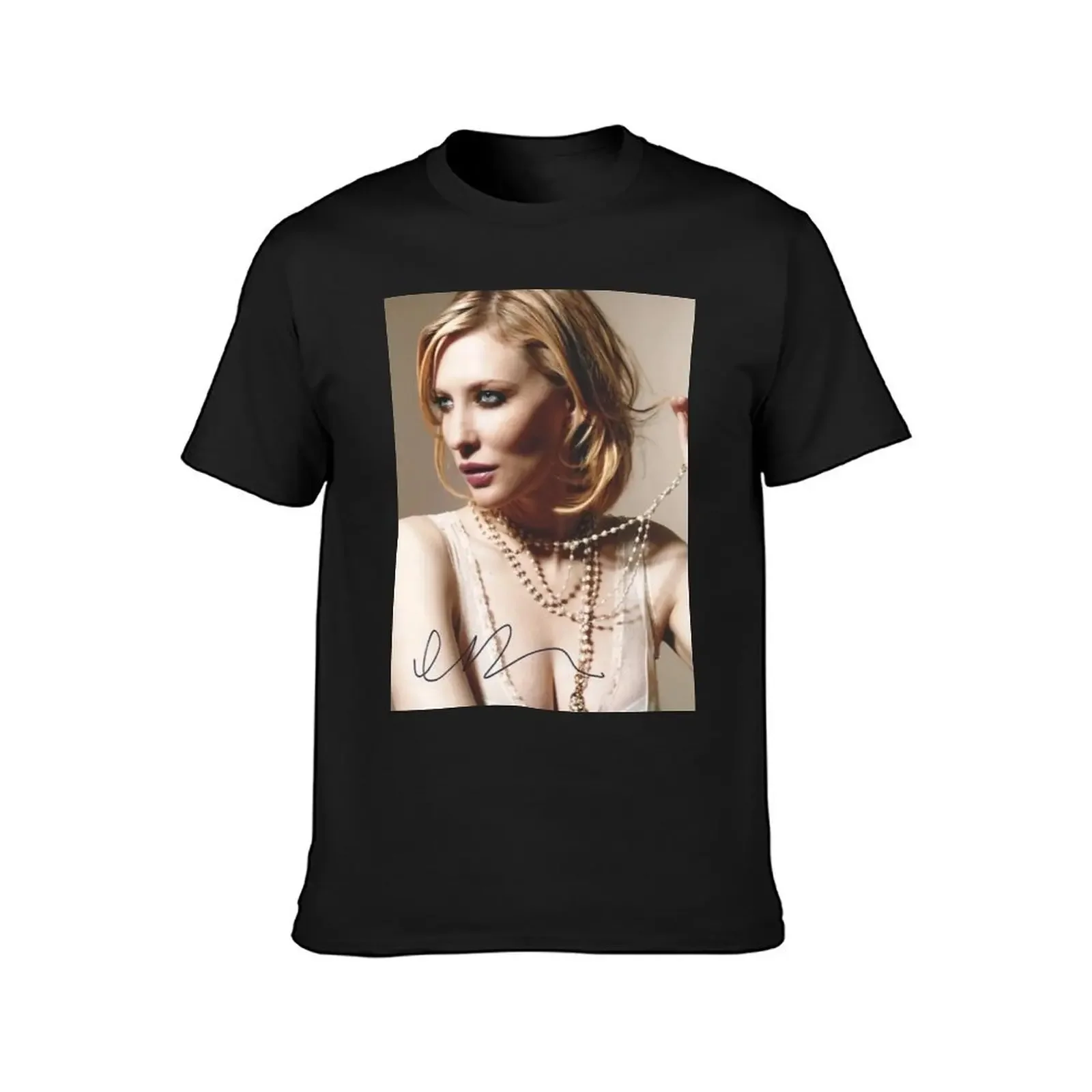 cate blanchett autograph T-Shirt tops cute tops mens t shirts