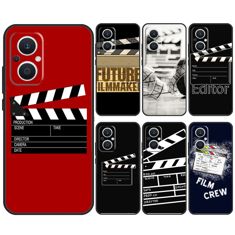 Film Clapperboard Case For OPPO Reno 10 8 Pro 4Z 5Z 8T 4 5 6 7 Lite OPPO Find X3 X6 Pro X2 Neo X5 Lite Cover