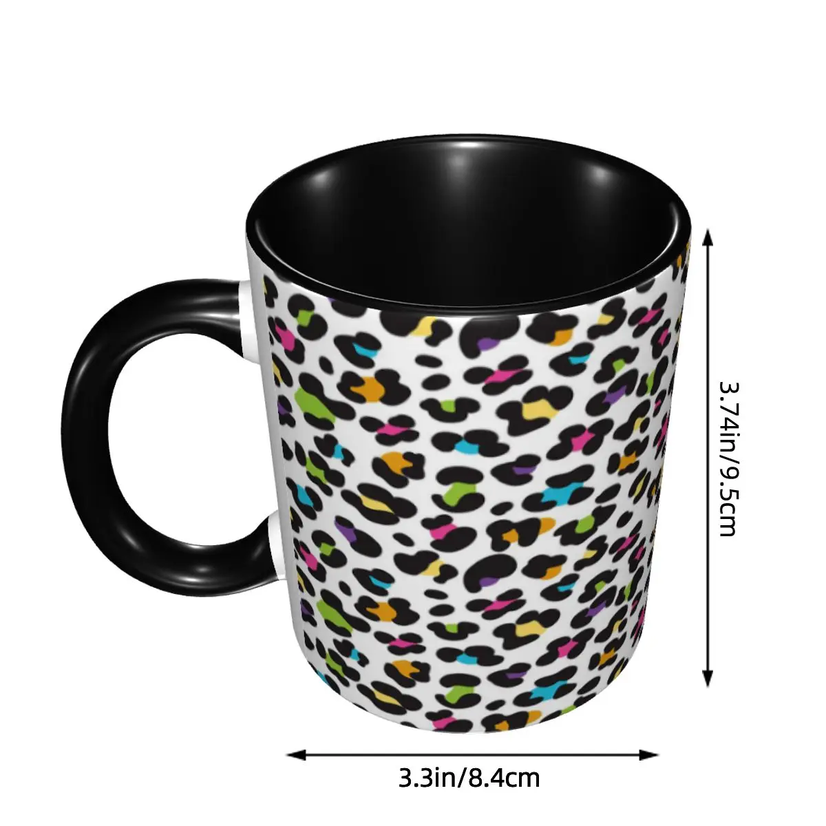 Orange Leopard Mug Funny Ceramic Coffee Cups Tea Mugs Milk Cup Drinkware Gifts for Friends