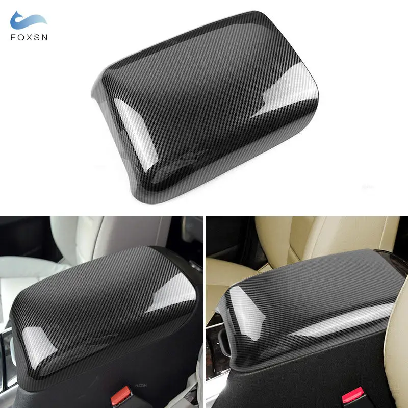 For Mercedes Benz R Class W251 2007-2018 Car Center Console Control Carbon Fiber Texture Armrest Box Panel Trim Cover Protective