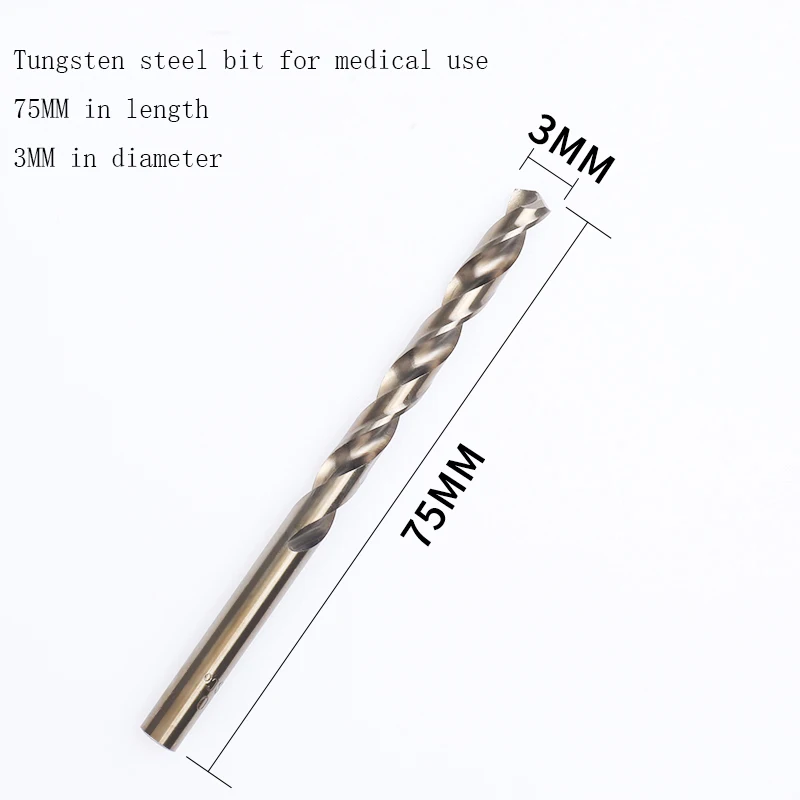 Orthopedic alloy bit, tungsten steel bit, 4/5/6/7/8/9mm nail extractor