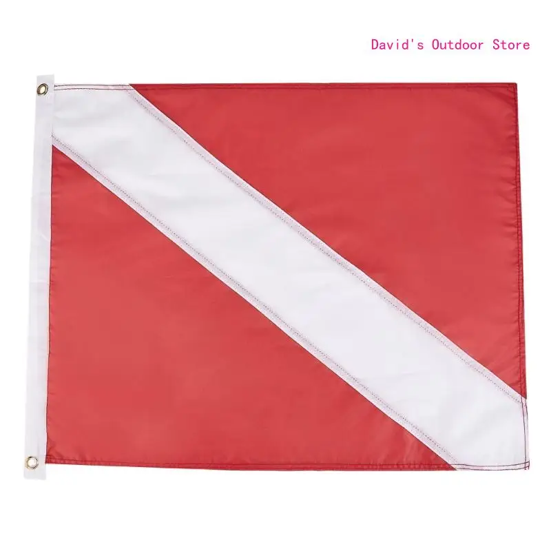 Nylon Divers Down Flags International Dive Flags Divers Down Boats Flags for Snorkeling, Diving,Under-water Activities X3UA