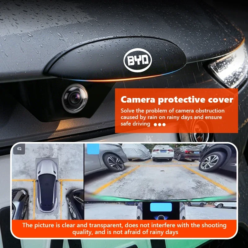 Car Rear View Camera Protective Cover For BYD Atto 3 Dolphin Seal Song Plus Tang Han Yuan Plus Car Accessories