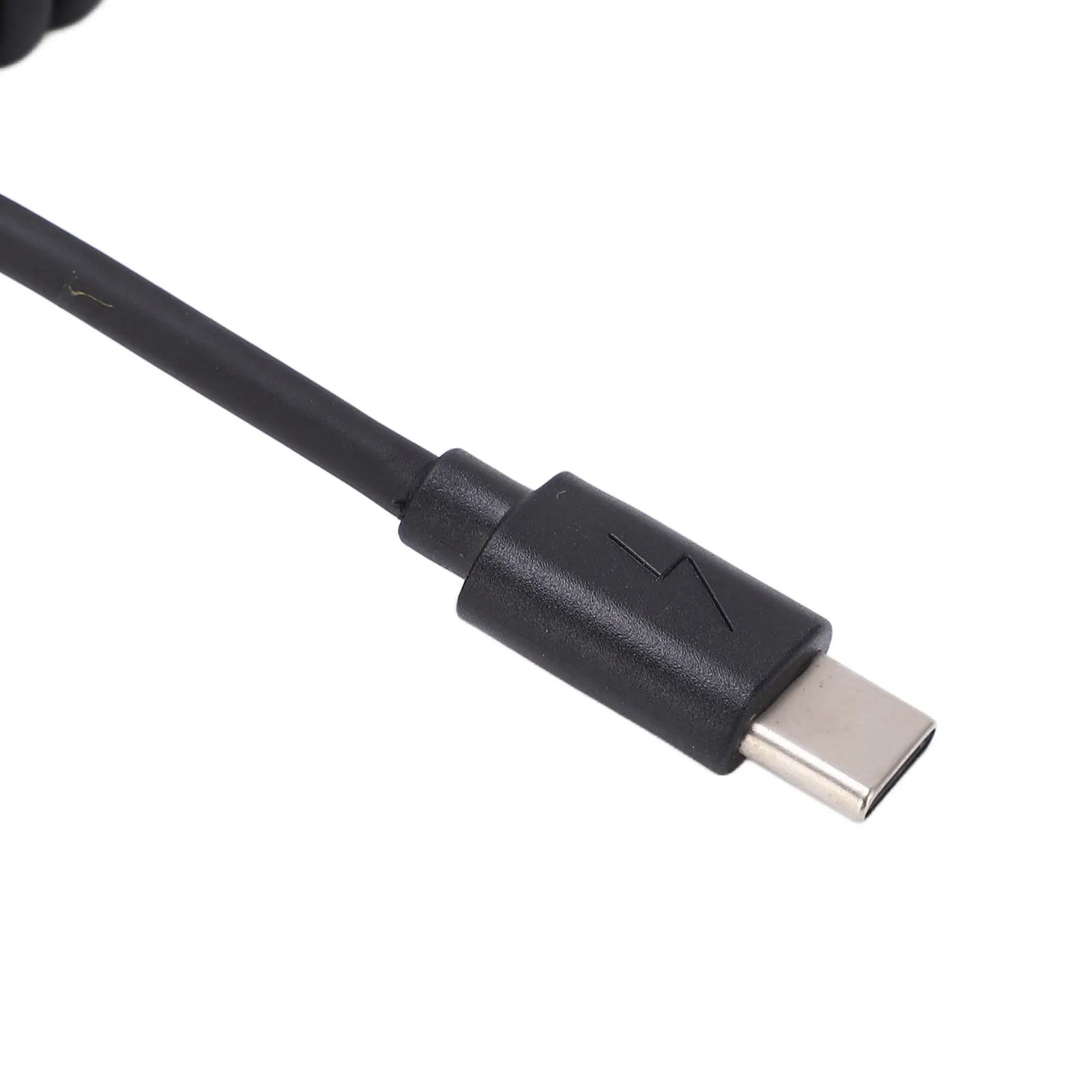 USB C Power Flexible Cable to D Tap Coiled Power Cord for V Mount Battery