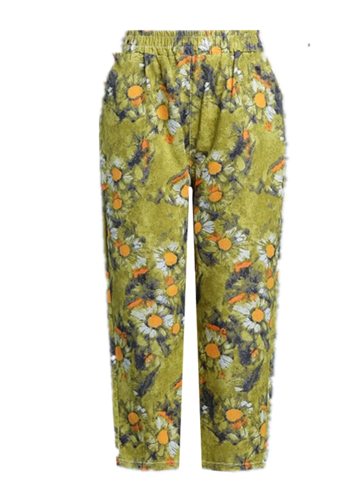 Pantaloni Harlan a vita alta da donna in misto cotone casual a nove punti vestibilità ampia estate nuovi pantaloni a gamba dritta Sle Faionable