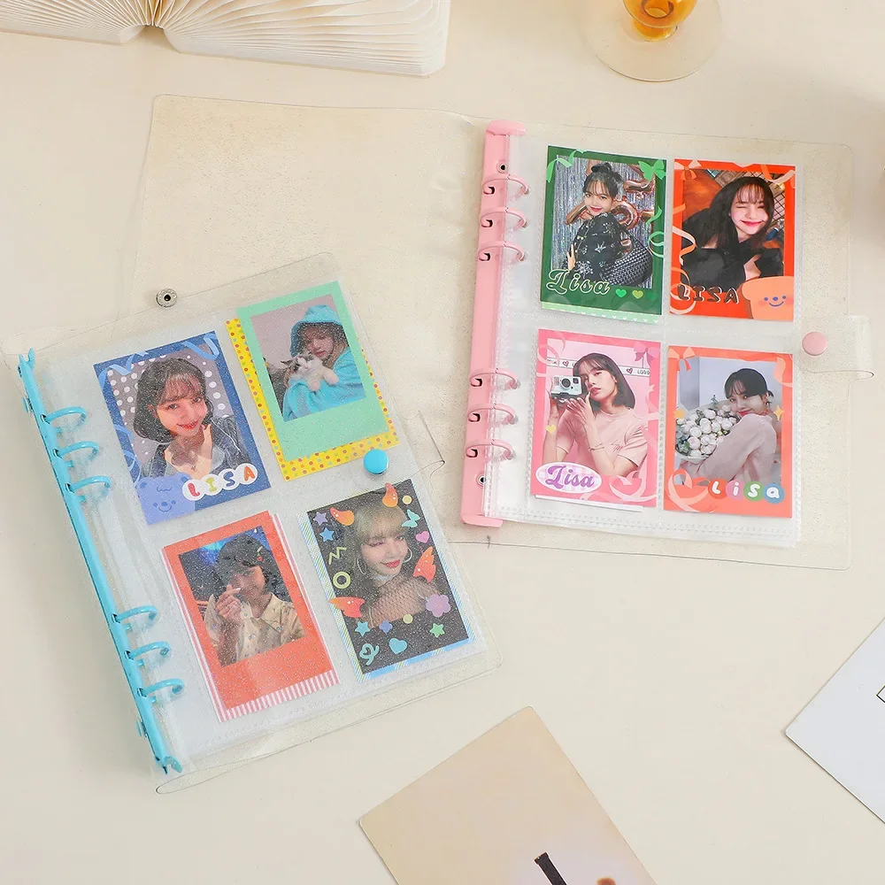 A5 Kpop Binder Photocard Holder Photo Card Album Book Idol Collect Book Cover DIY Notebook Card Binder Journal School Stationery