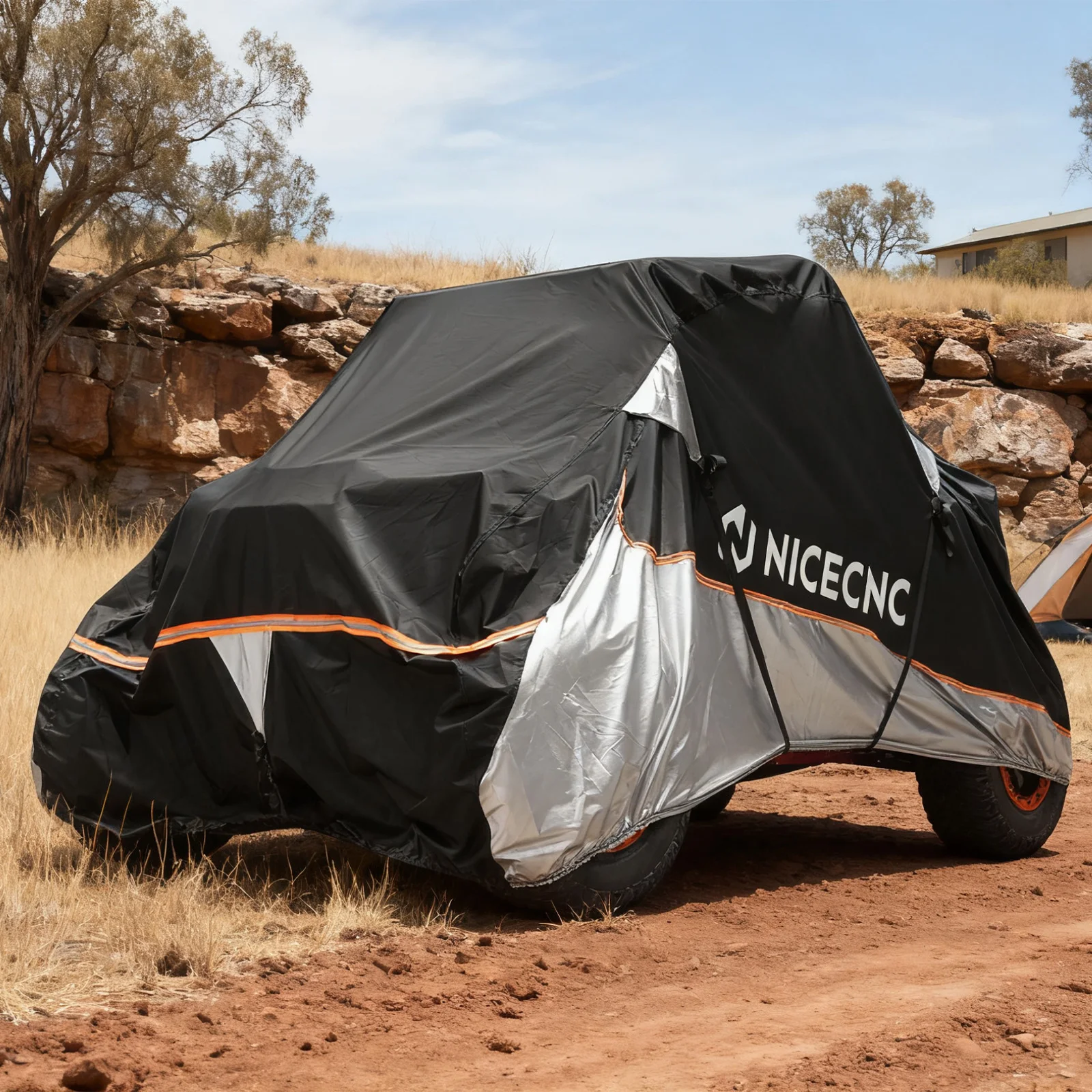 NICECNC Für Can-Am Maverick X3 133"x75"x62" Hochleistungs-wasserdichte UTV-Abdeckung für Can-Am Commander 800 1000 1000R Maverick 1000R – Detail 3