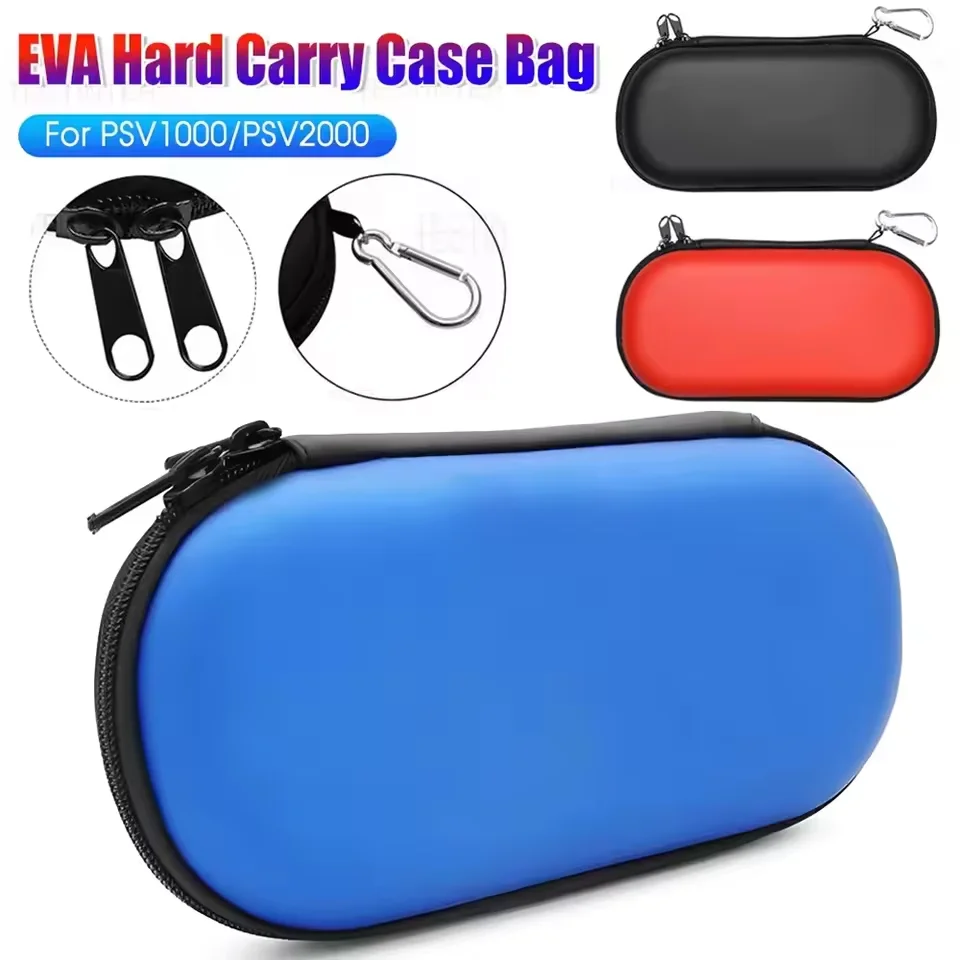 Estojo Rígido Portátil EVA para Sony PS Vita PSV 1000 2000 Slim Console Gamepad Bolsa de Armazenamento Anti-Choque para Acessórios de Jogo PSV1000