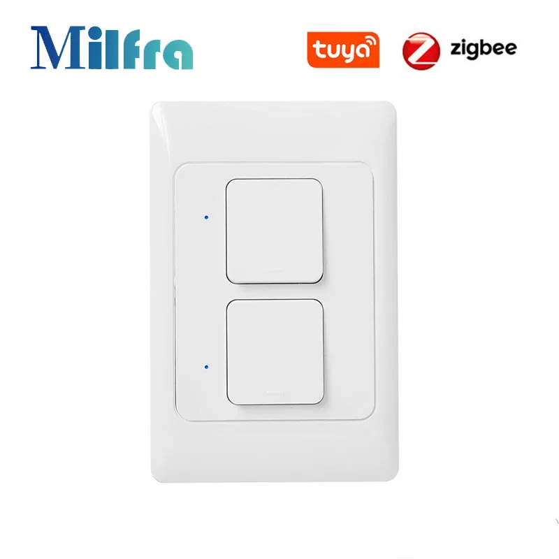 

Tuya Zigbee Switch Smart Brazil Wall Light Switches Neutral Wire Required 1 2 3 Gang Voice Control Work with Alexa Google Home