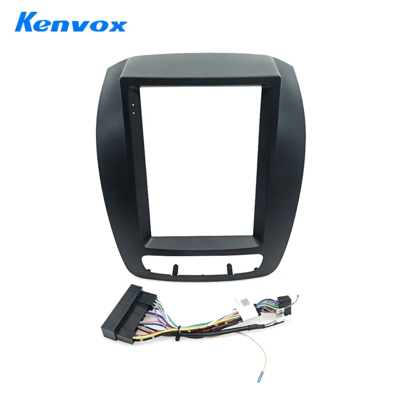 

Kenvox 9.7" Tesla Vertical Screen Car Radio Fascia Frame for Hyundai Sorento 2013 high Dash Kit Install Panel wire harness
