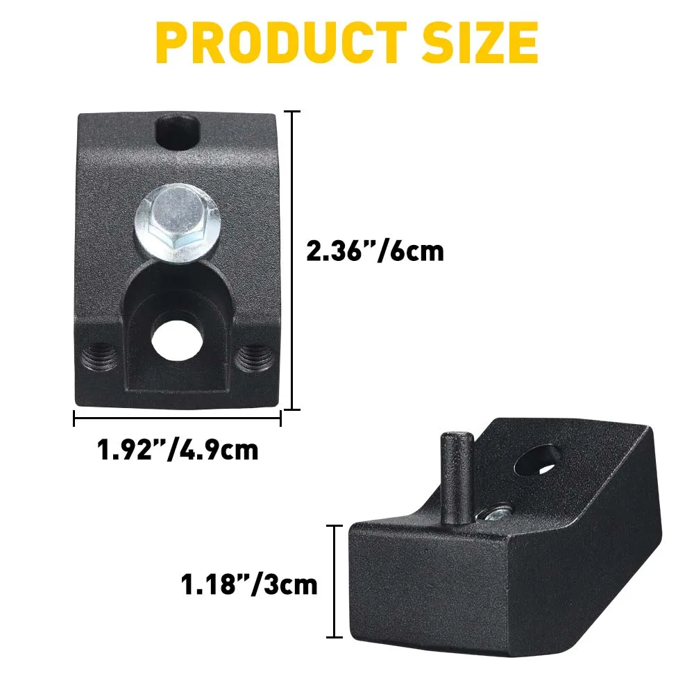 2Pcs Black Riser Seat Spacers Jackers Lift Kit Fits For Toyota Tacoma 4Runner FJ Lexus GX470 Driver Passenger Seats Accessories