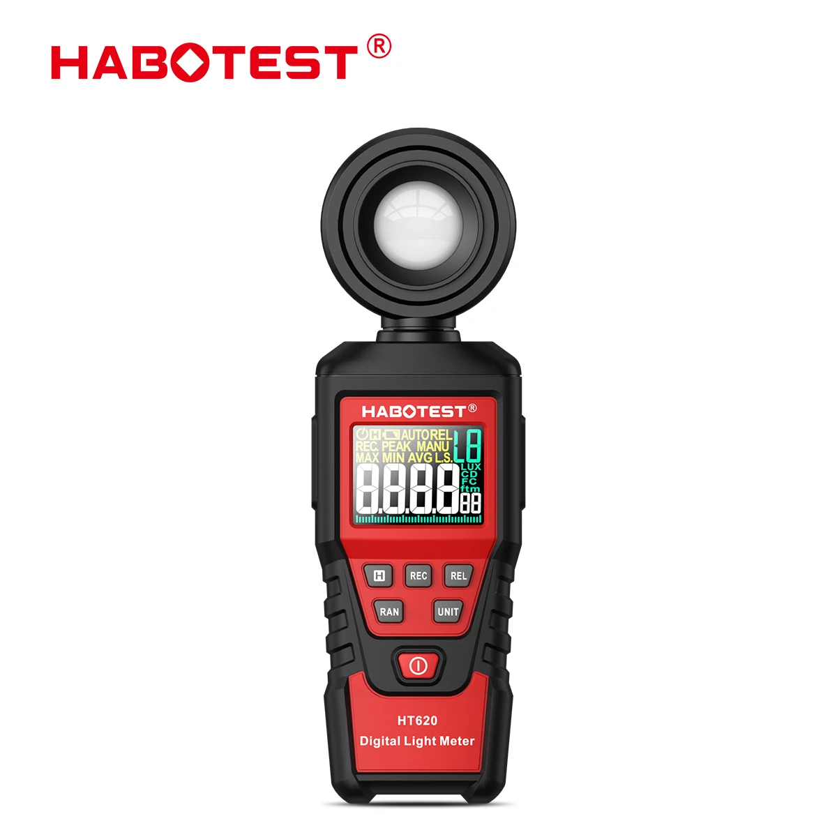 Cyfrowy miernik światła HABOTEST HT620 100000 Fotometr LUX Luxmeter Profesjonalny miernik testowy Lux FC LED o wysokiej dokładności