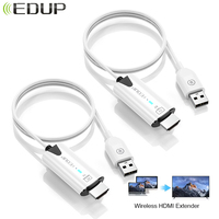 EDUP Wireless HDMI Extender Mini PortableTransmitter Receiver 1080P Screen Extender 30M to TV Projector Screen sharing device