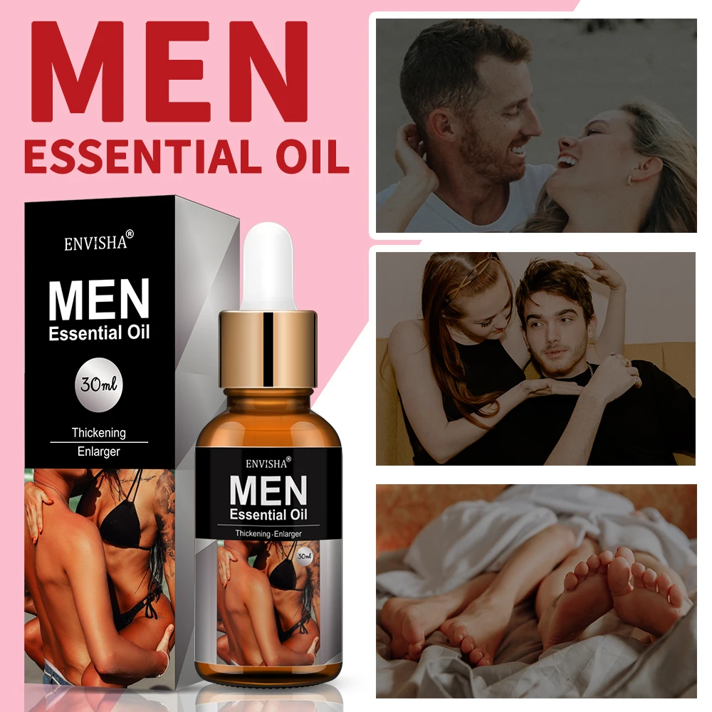 ENVISHA Men's Quick 8cm to 20cm Body Massage Essential Oil For Men Potency Increase Growth Lubricant Prolonged Sex Life Orgasm