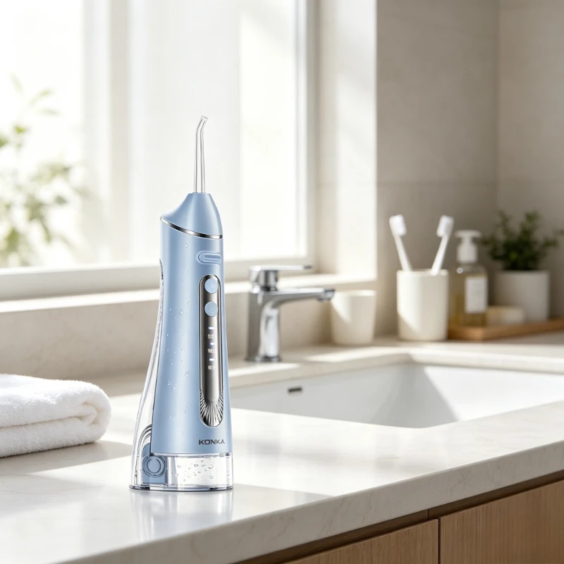 Water Flosser 300ml 2000 Pulses per Min Portable Oral Irrigator with 4 Nozzles for Home Travel Braces Dental Care 구강 세정기