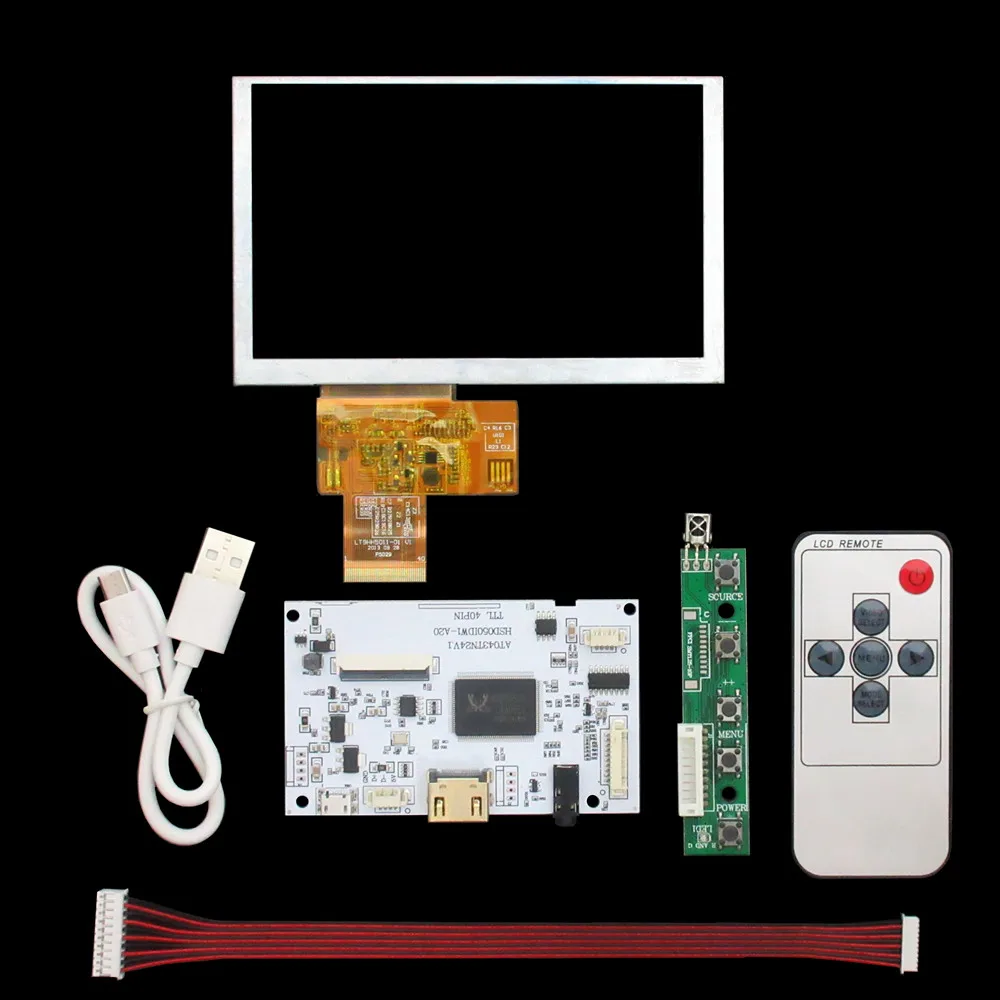 5 Inch 800*480 Multipurpose LCD Display Screen Audio HDMI-Compatible Driver Control Board