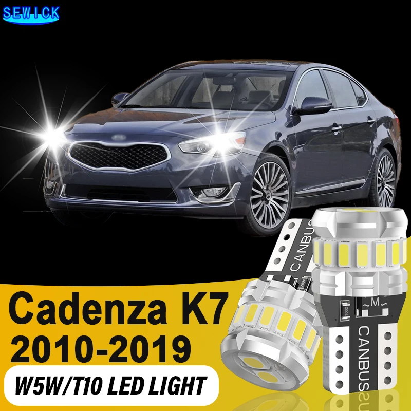 

2x T10 LED 168 194 2825 Bulbs Car Dome Trunk Reading License Plate Lights For KIA Cadenza K7 2010 2011 2012 2013 2014 2015-2019