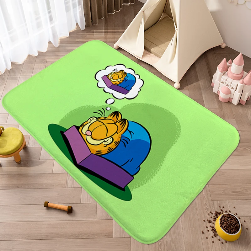 Washable Non-slip Kitchen Rug A-Garfields Aesthetic Useful Things Home Decorations Carpet Living Room Floor Carpets Hallway Mat