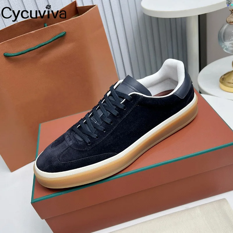 Summer Women's Flat Casual Walk Shoes Men Thick Sole Platform Sneakers Casual Loafers Lace Up Real Leather Shoes For Women