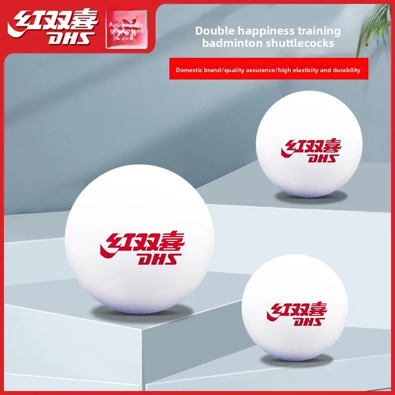 Original DHS Red Double Happiness Table Tennis Balls, 6-Pack Professional Training Set