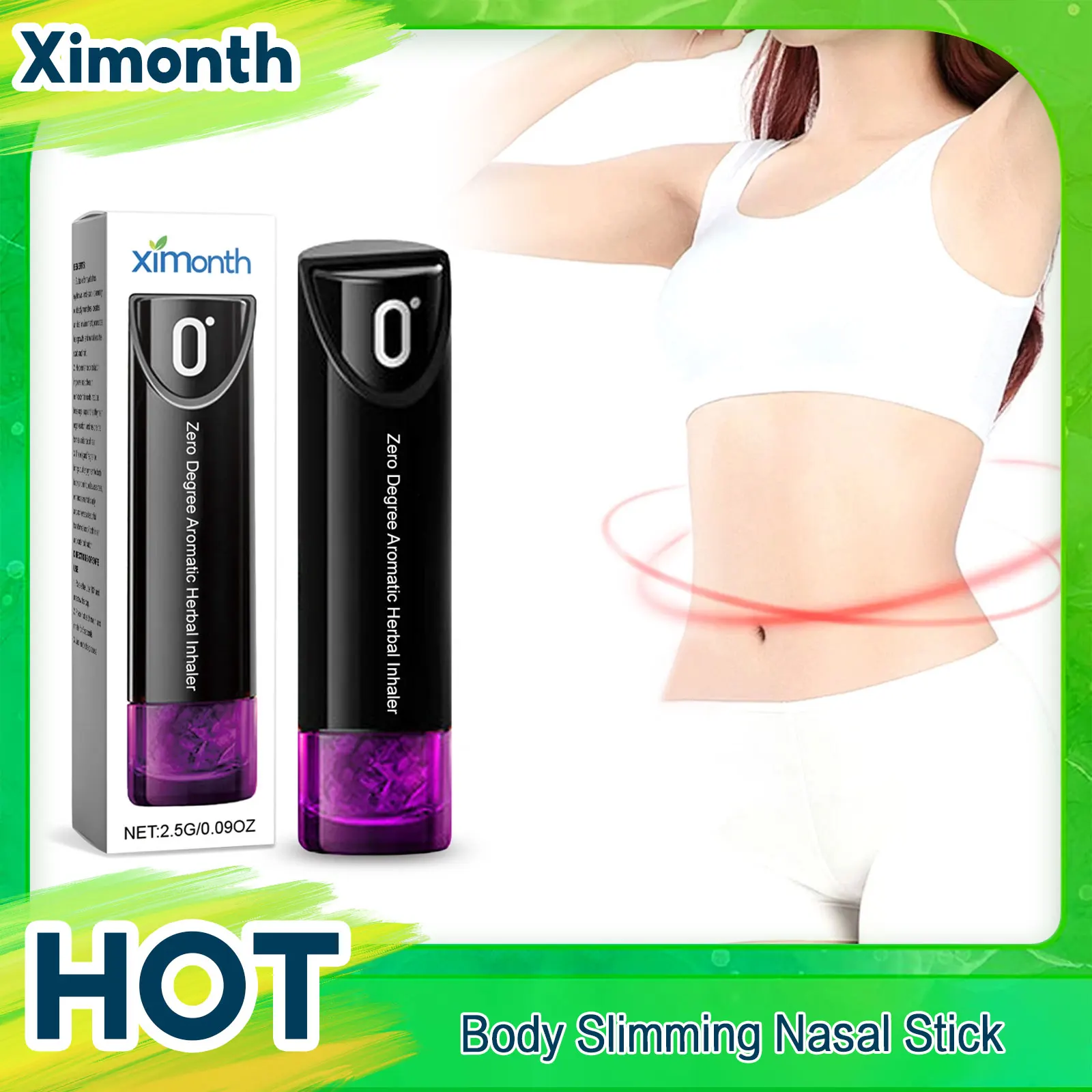 

Body Slimming Nasal Inhaler Weight Lose Firm Skin Refreshing Awakening Energy Enhance Help Detox Body Health Control Inhaler