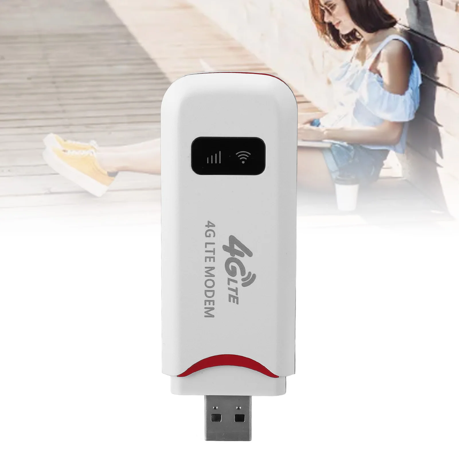 4G LTE USB Portable WiFi Router 4G LTE USB WiFi Modem Internet Sharing Up To 10 WiFi Devices 150Mbps High Speed for Computers