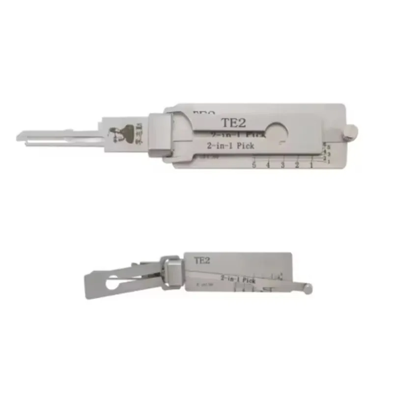 TE2 Lishi 2-in-1 Schlossöffner und Decoder für Gainsborough für TESA-Schlösser, Haustür, Zivilschlossöffnung und Schlüssel-Lesegerät, Professionell – Detail 3