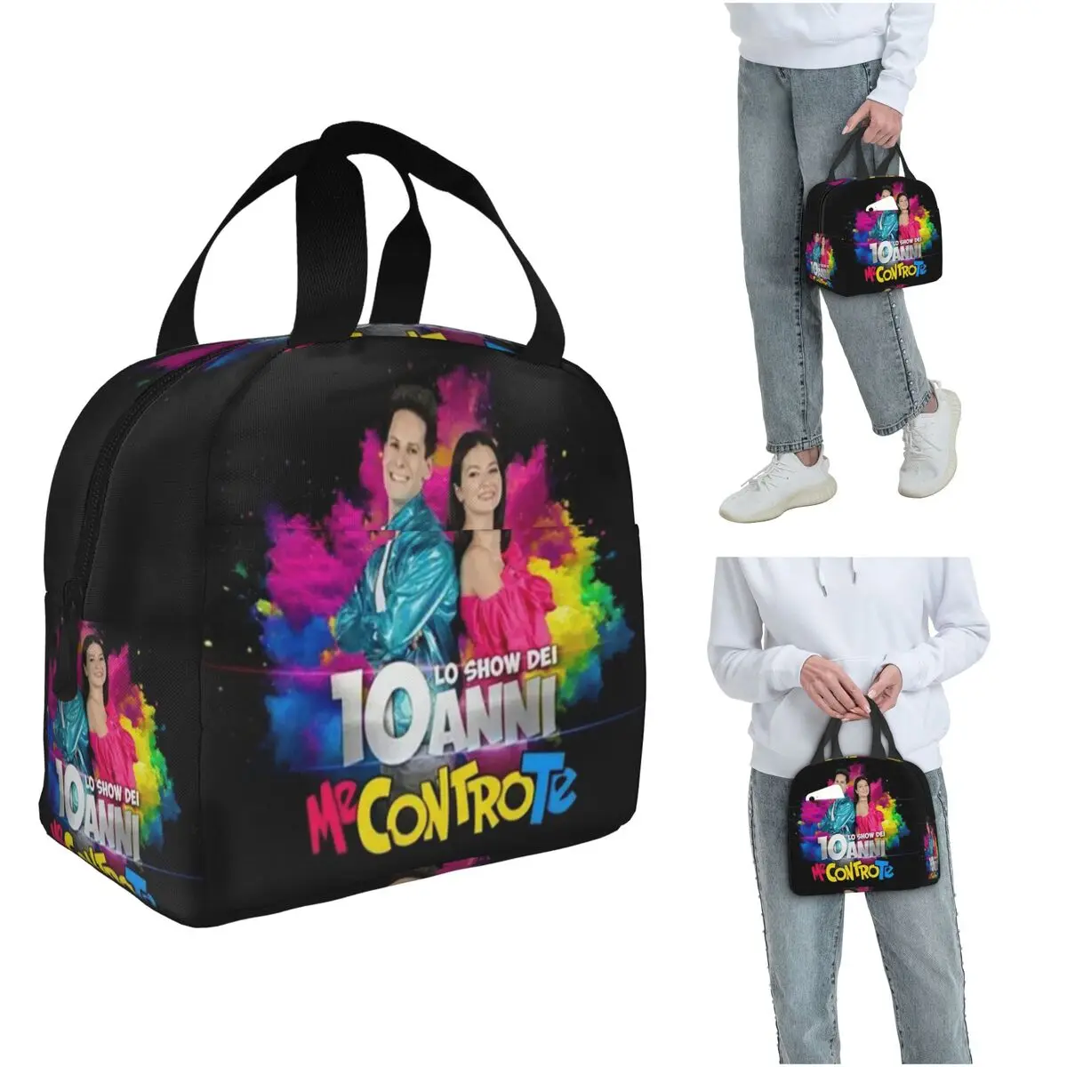 

Me Contro Te Stuoina Insulated Lunch Bag for Women Office Cooler Thermal Food Box Tote Leakproof Lunch Boxes Container