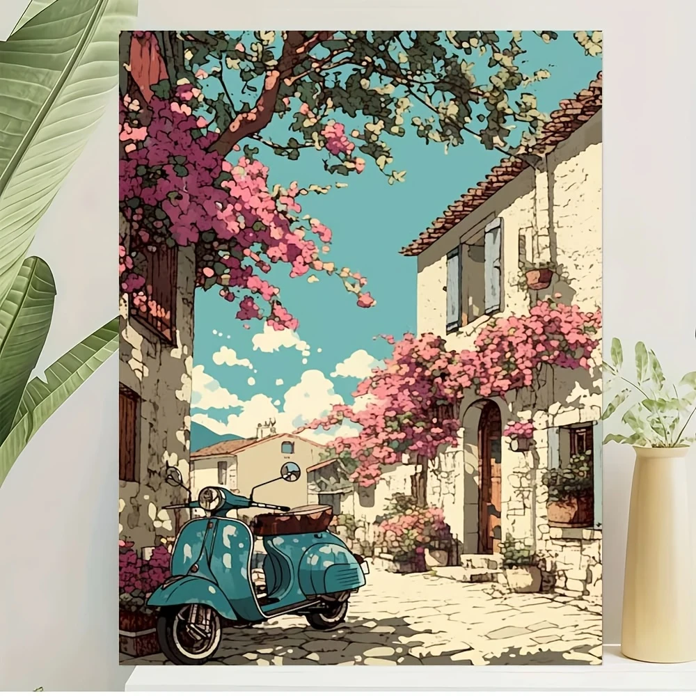 

500/1000/1200/2000PCS Jigsaw Puzzle Sunshine And Alleyway Family Activity Games for Gameroom Bedroom Home Decor Frameless