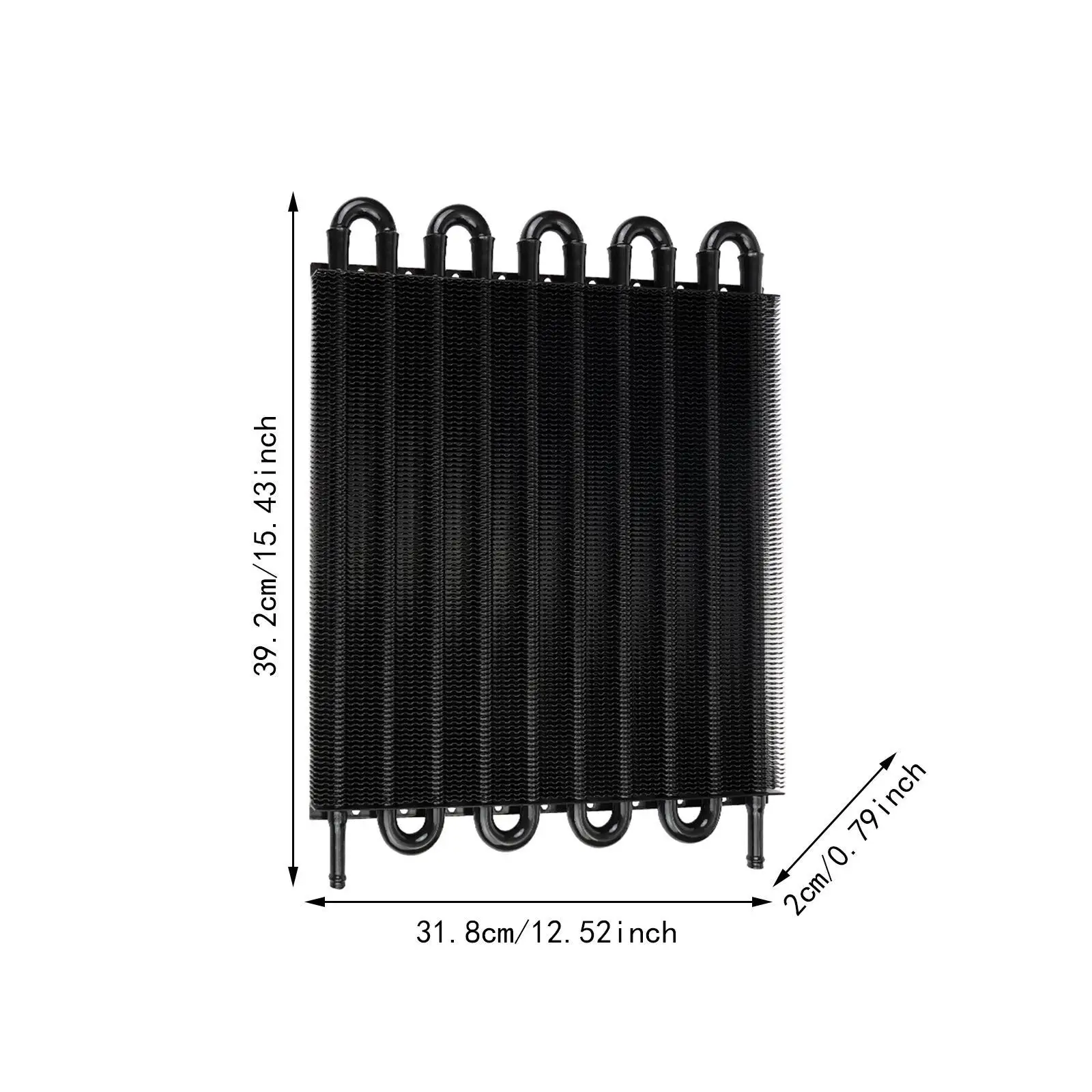 

Transmission Oil Cooling Kit, 10-Pass Cool Tube and Fin Design for Trucks