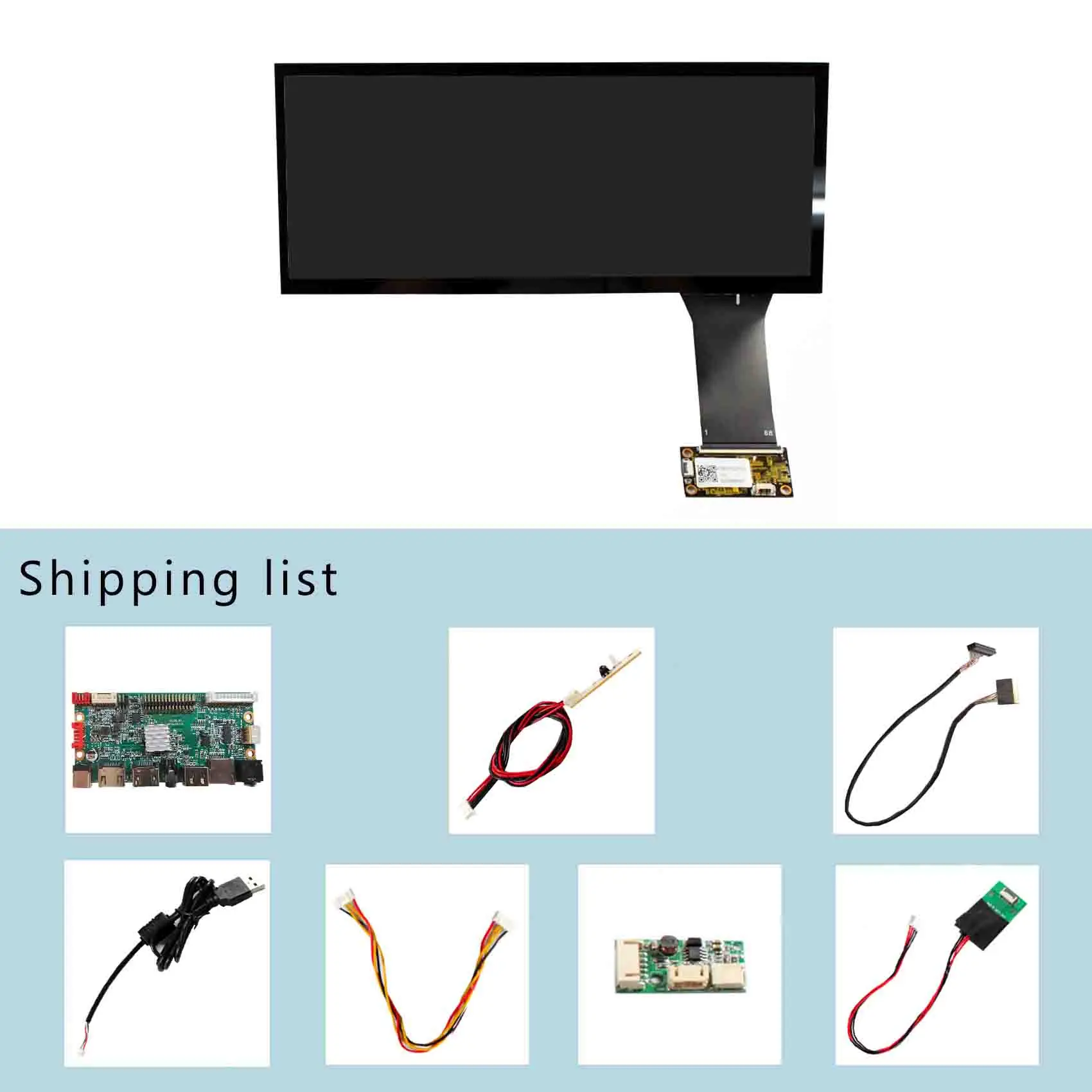 شاشة لمس سعوية 10.3 بوصة 1920X720 FHD 800nit ولوحة LCD لبطاقة SD USB