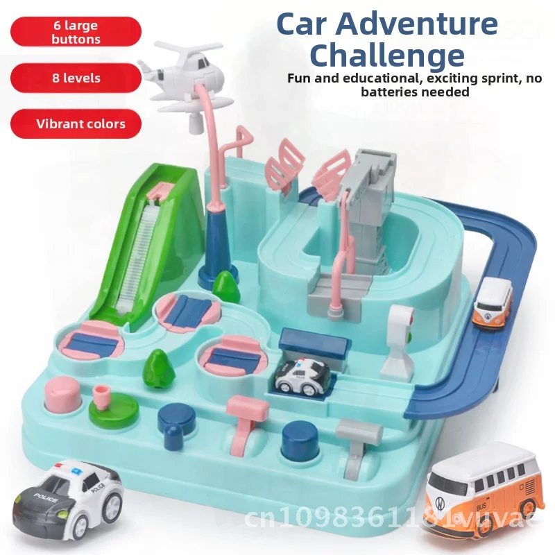 Ensemble de jouets de Train d'aventure de voiture de piste pour enfants garçons-Pallage supermarché stand petit Train pour nourrissons de 0 à 3 ans