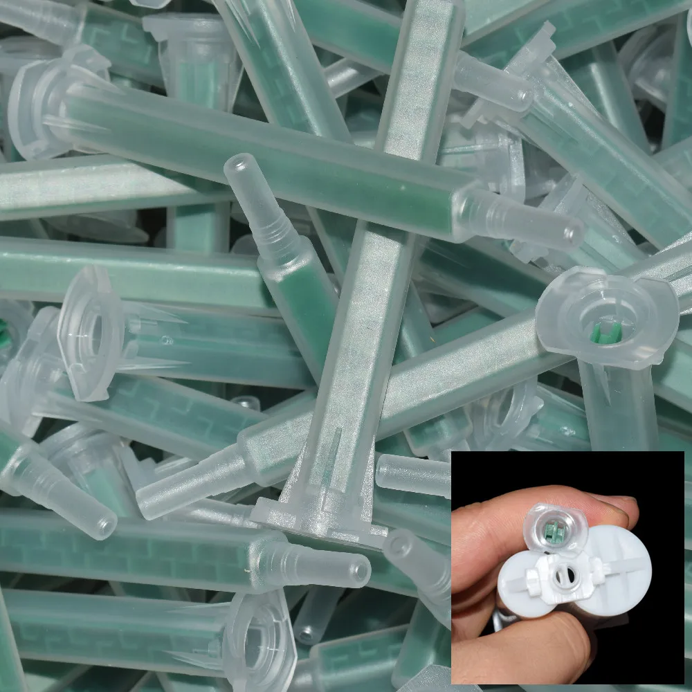 5 Stück/50 Stück/250 Stück/500 Stück Mischdüsen AB-Klebstoffmischer Statisches Rohr 83 mm Kunststoff-Mischdüsen für 50 ml 1:1 1:2 Epoxidharz-Klebstoffe – Detail 5