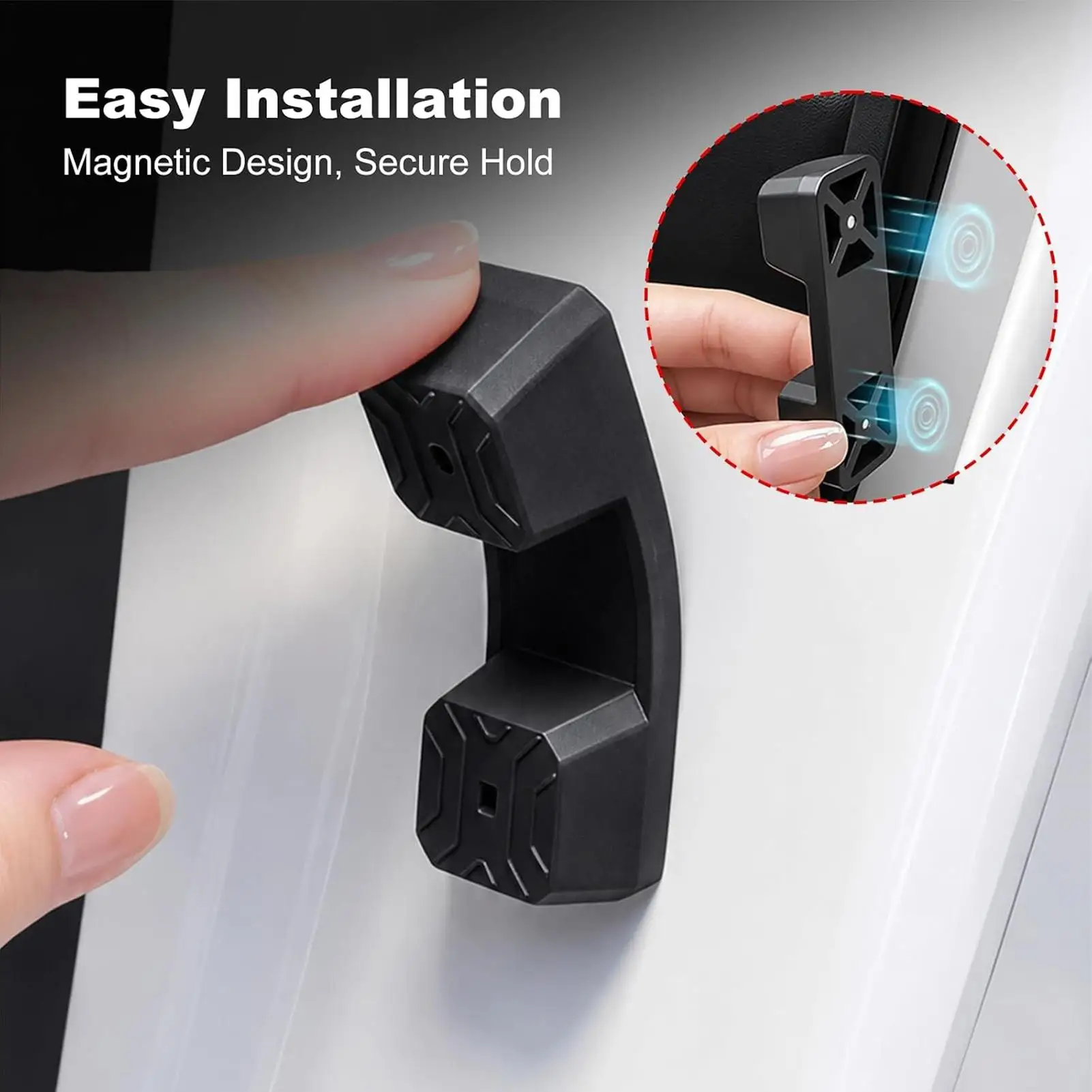 4pcs Car Door Damper Magnetic Damper Guard Shock Cushion Car Door Latch Protector For SUV Truck Garage Parking Daily Driving