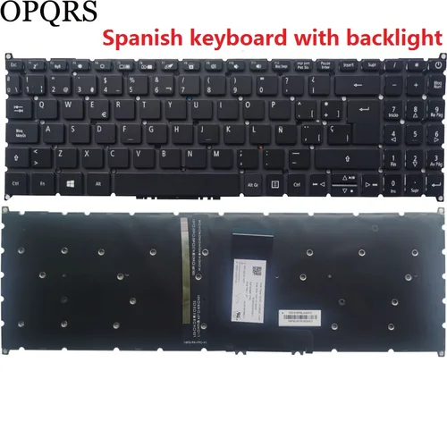 Imagen 2 del producto Teclado ruso/estadounidense/español/latino para ordenador portátil Acer Aspire 5 A515-54 A515-54G A515-56 A515-56G A515-52 A515-52G A515-53 A515-55