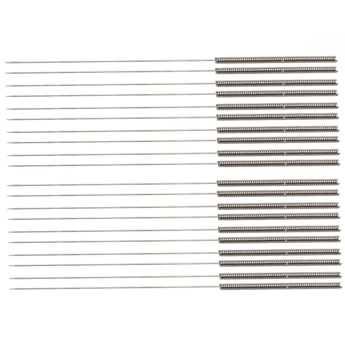 (B63C) 50 Piece 3D Printer Nozzle Cleaning Kit with Stainless Steel Needles, Multiple Sizes (0.2-0.4mm)