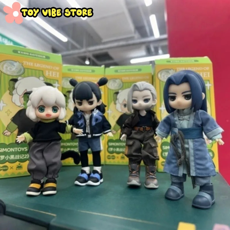 ﻿ Original The Legend Of Hei Series Trendy Blind Box 12 Point Bjd Surprise Box Anime Figure Movable Surprise Box Toys Gift