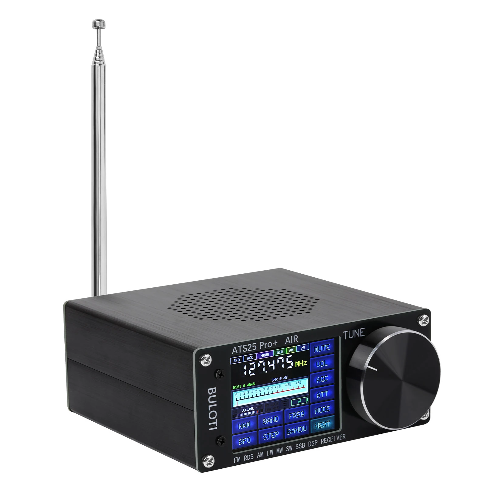 ATS25 Pro + AIR 118Mhz-135.975Mhz نسخة بلوتوث استقبال راديو كامل FM SW SSB MW LW البرامج الثابتة 4.2 SI5351 خلاط استقبال ATS-25