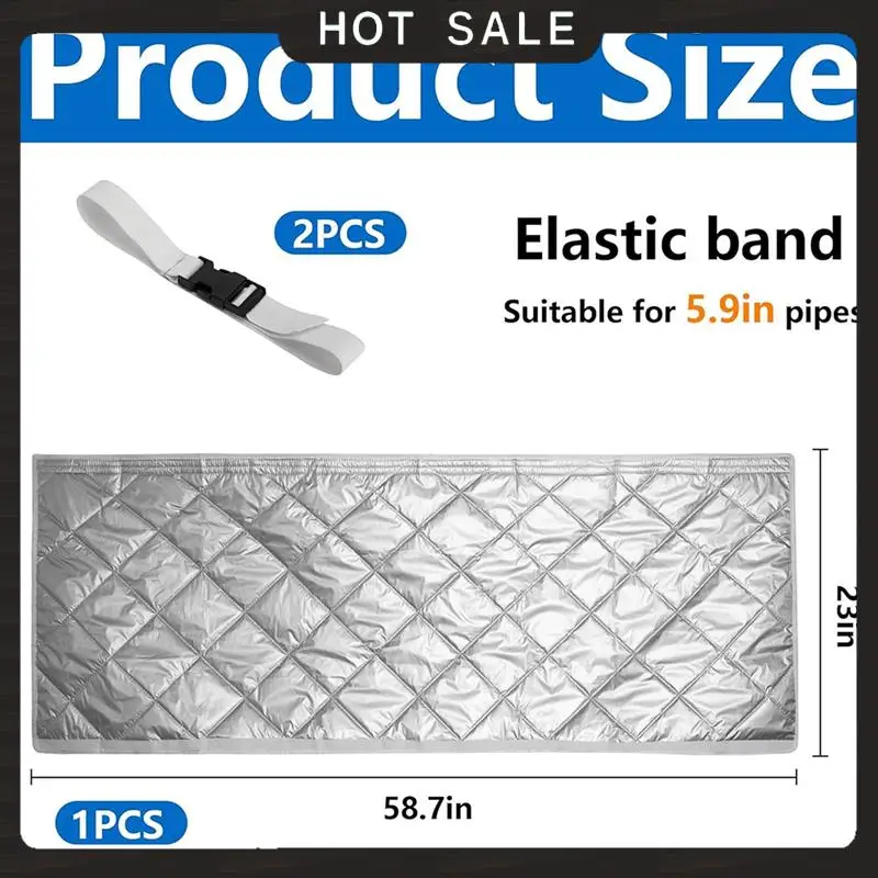 

24-часовая доставка, стеганый ремень, крышка шланга кондиционера, изолированная крышка переменного тока с 2 пряжками, рукав для шлангов кондиционера